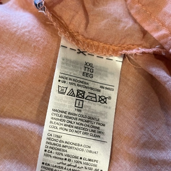 Old Navy Blush Floral Boho Blouse – Size XXL - Picture 4 of 11